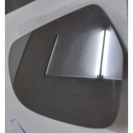 Vetro Specchio con Piastra Termico Skoda Octavia (2009-2013)Dx
